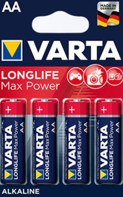 Батарейка Varta AA Longlife Max Power 1.5V 4шт купить,NaN