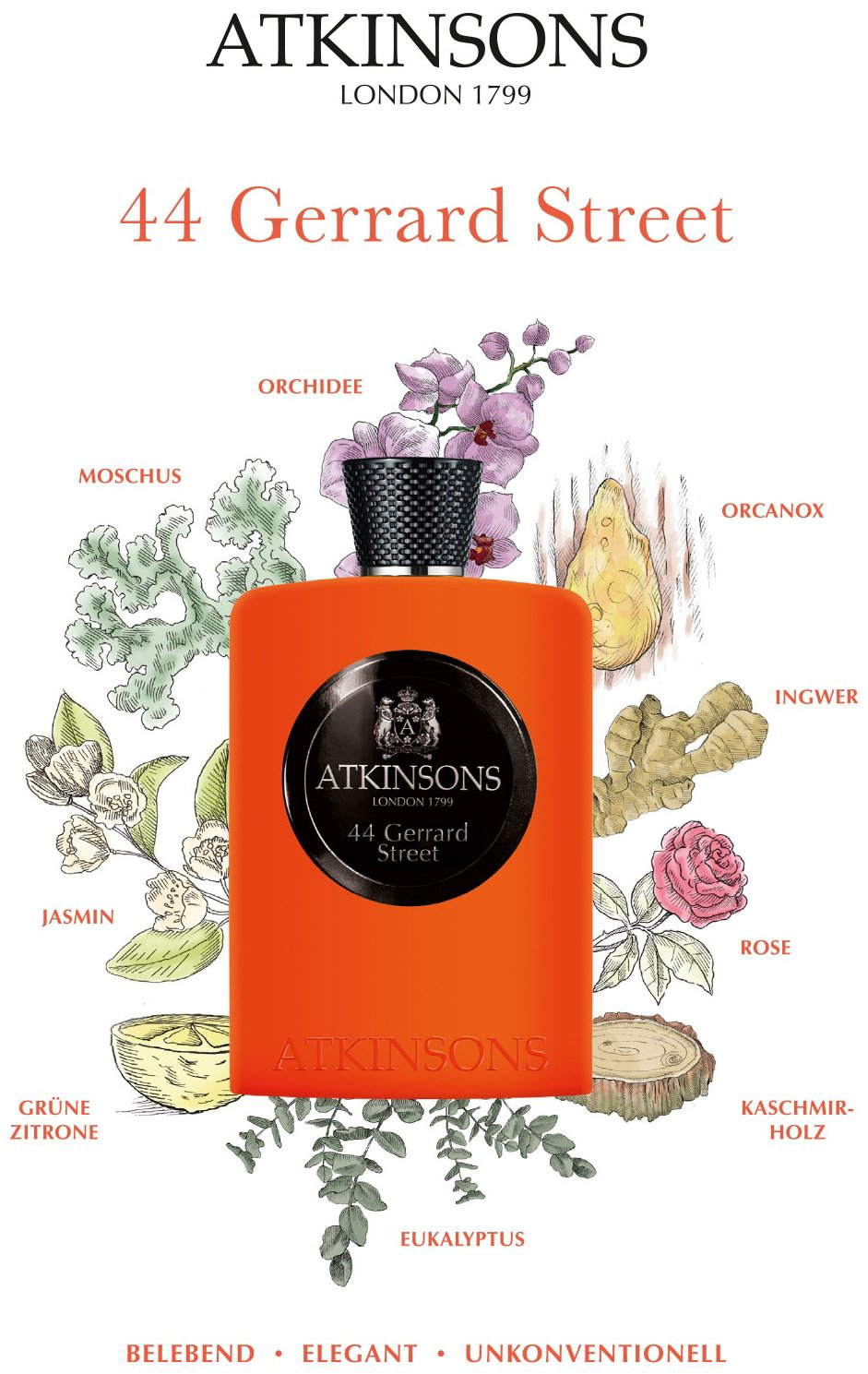 Atkinsons 44 Gerrard Street одеколон EDC 100 мл, унисекс купить,107350