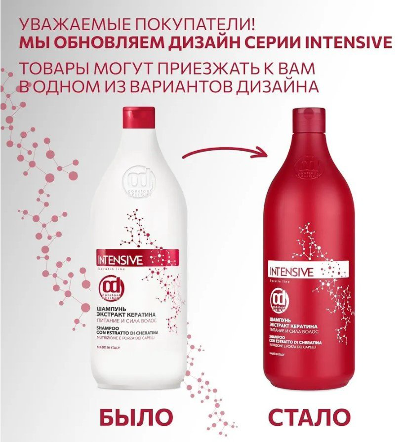 Constant Delight Экстракт кератина шампунь 1000 мл купить,NaN