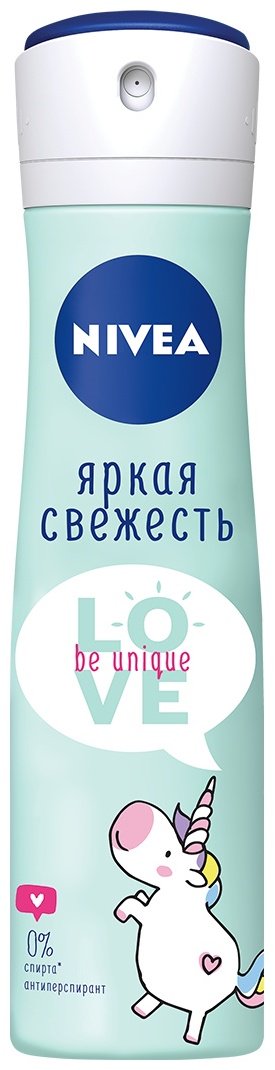 NIVEA Яркая свежесть Love Be Unique антиперспирант для женщин 150 мл