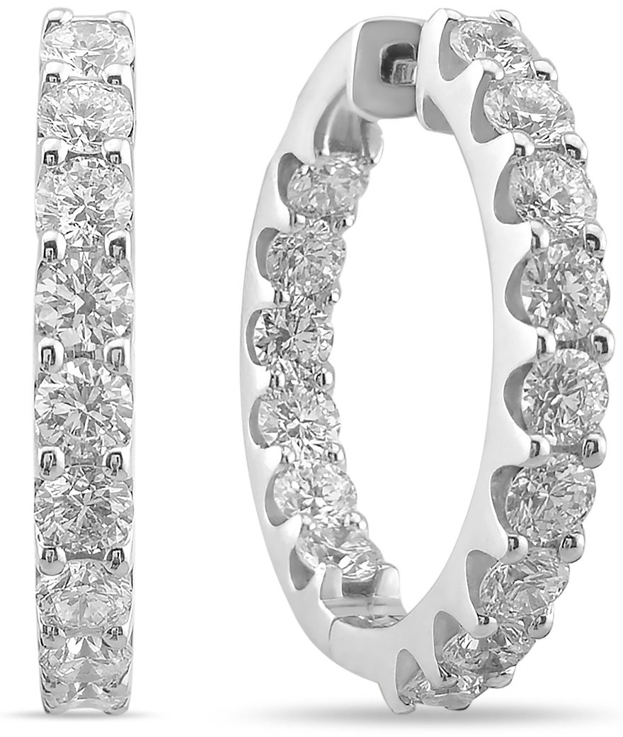 Серьги GOLDOS DE4940-3W вес 3.2 г золото, бриллиант купить,NaN