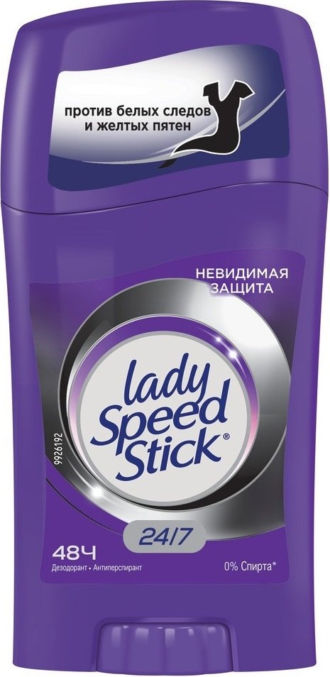 Lady Speed Stick Невидимая защита дезодорант-антиперспирант для женщин 45 г