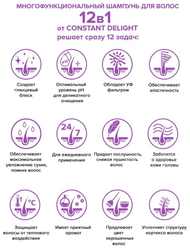 Constant Delight 12 в 1 шампунь 250 мл купить,0