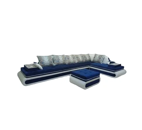 Диван Aibyn Cozy Lux 400x250 см с пуфом синий - ForteMarket Диван Aibyn Cozy Lux 400x250 см с пуфом синий купить,590000