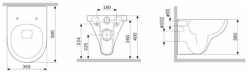 AM.PM унитаз C901700SCmb, санфарфор купить,0