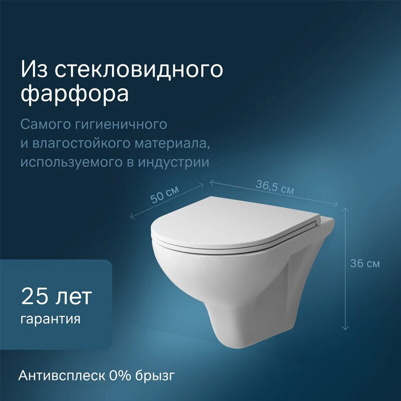 Унитаз AM.PM C9H1700SC белый купить,NaN