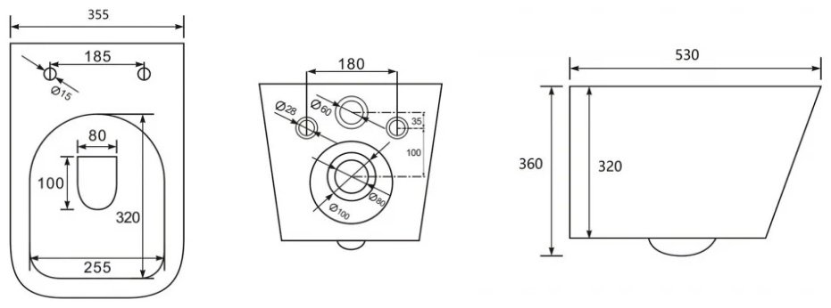 Унитаз Abber AC1201-AC0105-AC0120MMG с инсталляцией белый