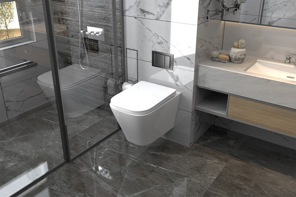 Унитаз Abber AC1201-AC0105-AC0120NG с инсталляцией белый купить,224500