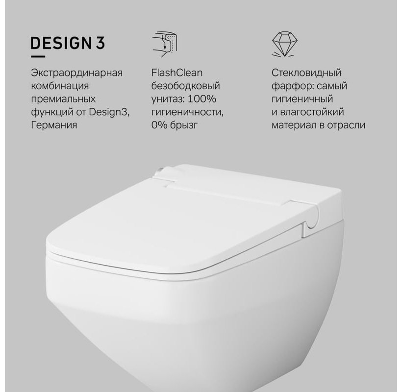 Унитаз AM.PM CCC50A1700SC белый купить,NaN