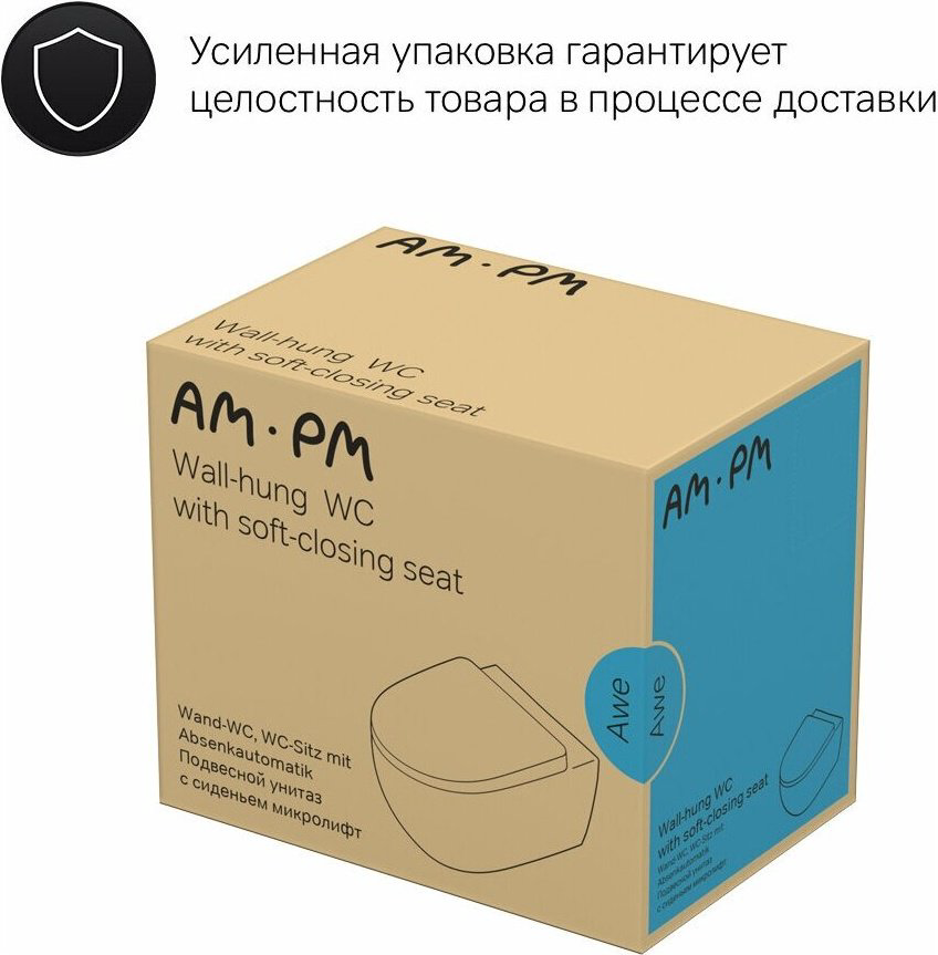 Унитаз AM.PM C111738SC белый купить,NaN