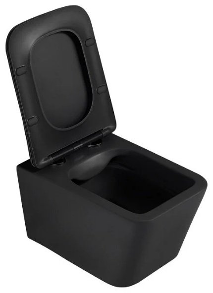 Унитаз Abber AC1201MB с инсталляцией черный
