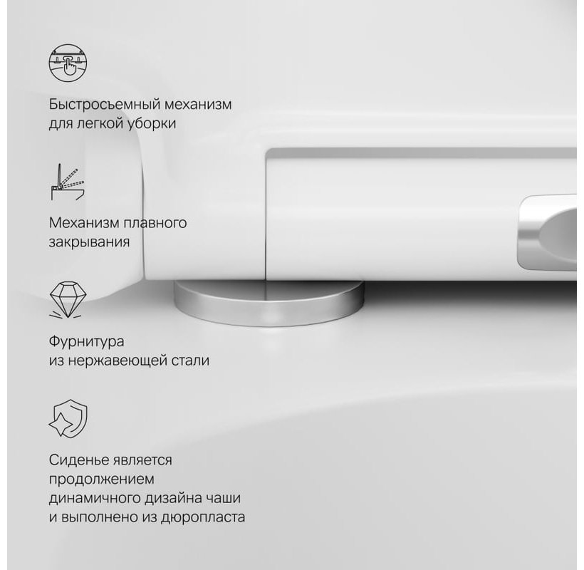 Унитаз AM.PM C301700WH белый купить,NaN