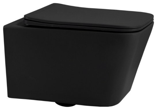 Унитаз Abber AC1201MB-AC0105-AC0120MCH с инсталляцией черный купить,271600
