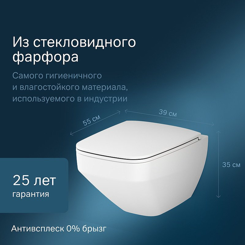 Унитаз AM.PM C50A1700MWSC белый купить,NaN