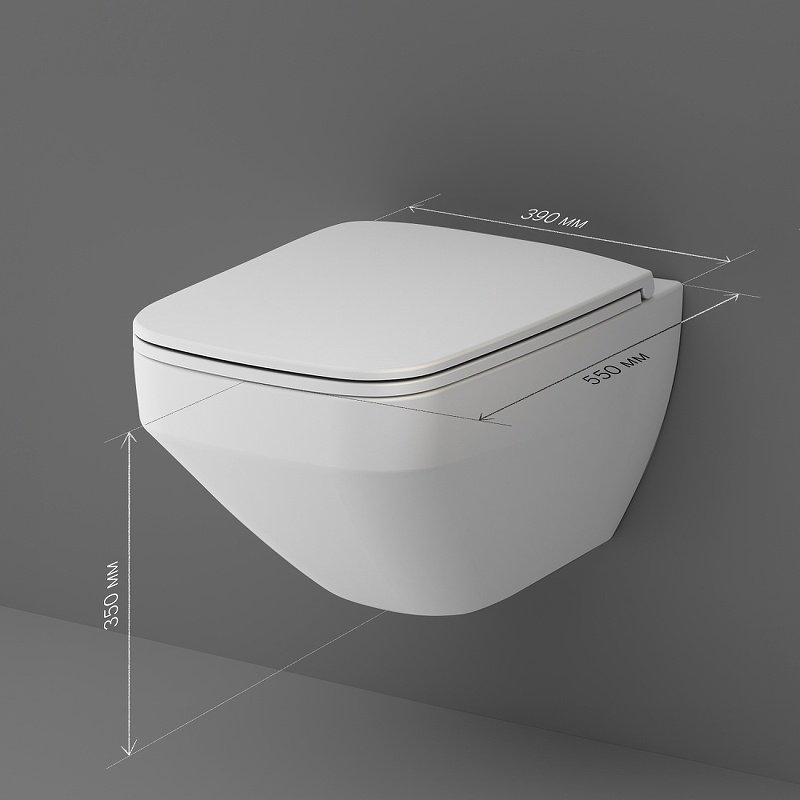 Унитаз AM.PM C50A1700MWSC белый купить,NaN