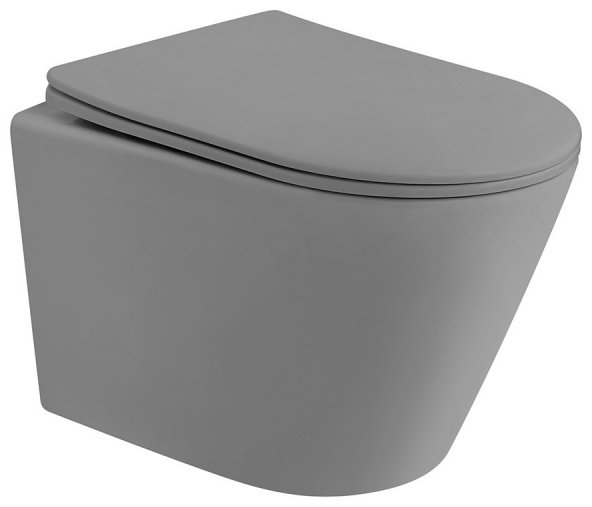 Унитаз Abber Bequem AC1102TMG серый