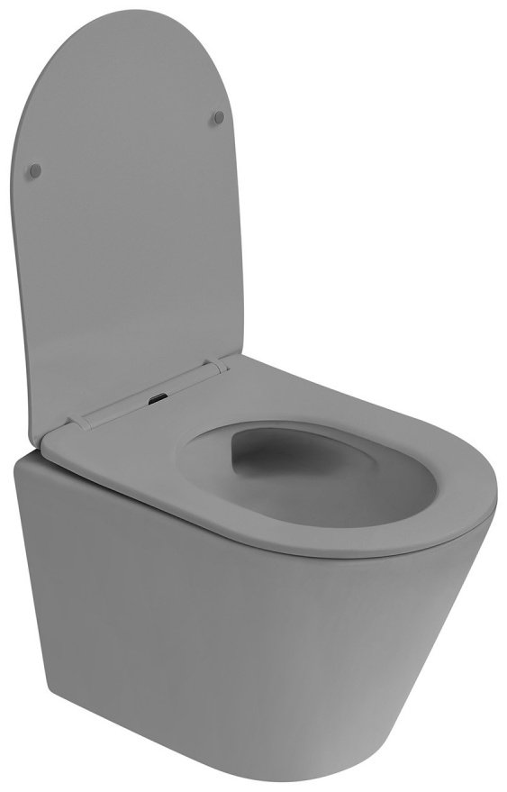 Унитаз Abber Bequem AC1102TMG серый купить,236400