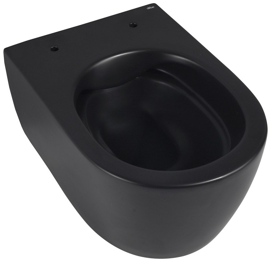 Abber унитаз Bequem AC1104MB, керамика черный матовый купить,0