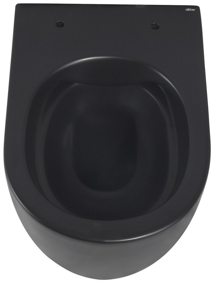 Abber унитаз Bequem AC1104MB, керамика черный матовый купить,0
