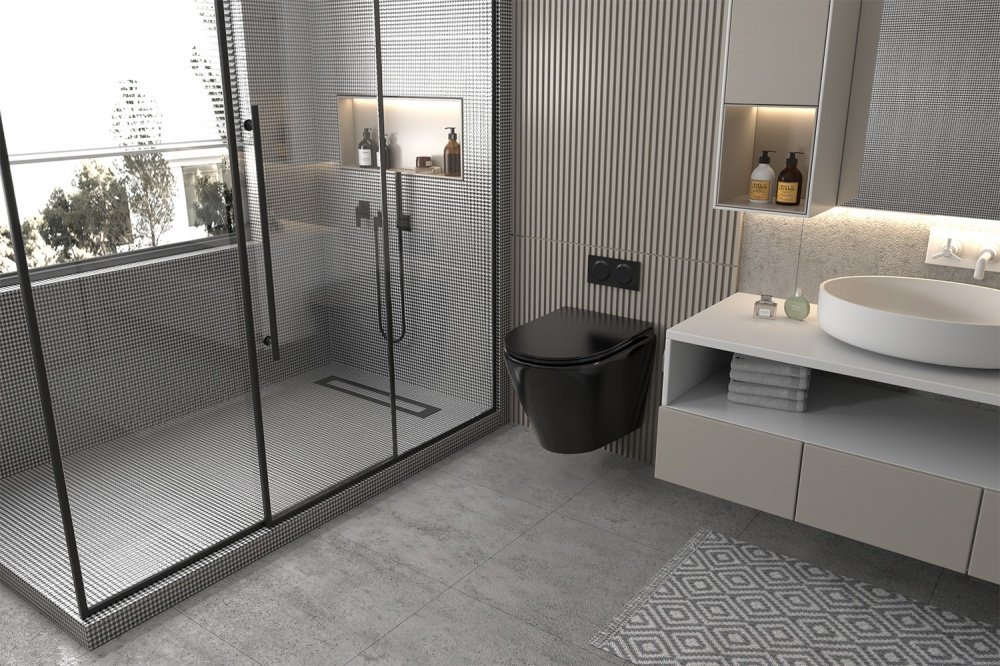 Abber унитаз с инсталляцией Bequem AC1102MB, керамика купить,0