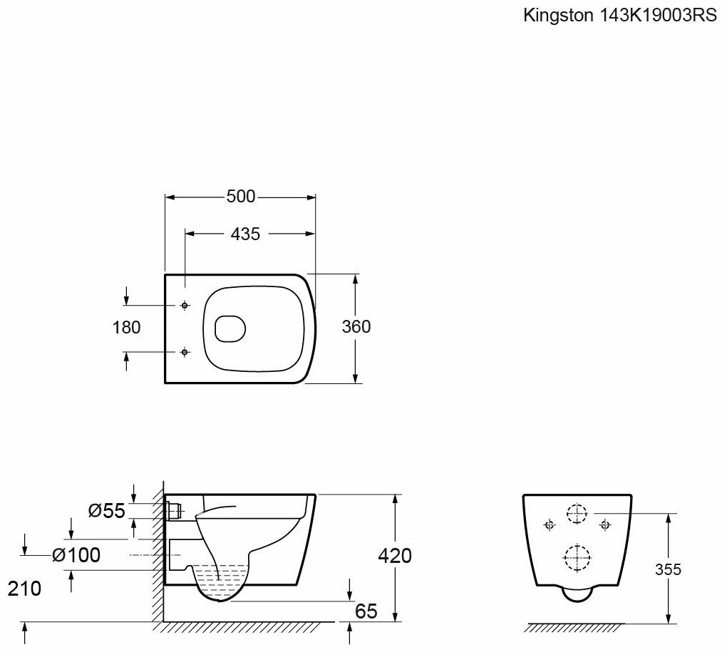 Ambassador унитаз Kingston 143K19003RS , санфарфор - ForteMarket Ambassador унитаз Kingston 143K19003RS , санфарфор купить,0