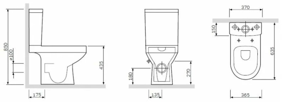 Унитаз AM.PM C708600SC Spirit V2.0 FlashClean белый купить,NaN