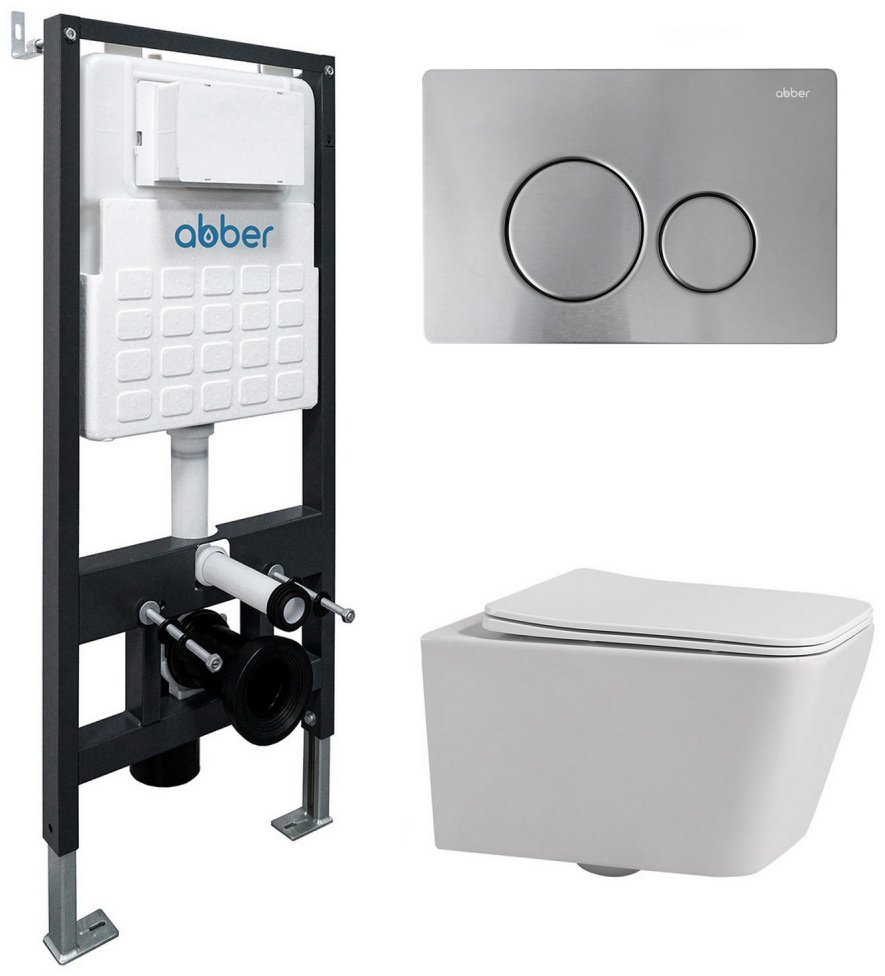 Унитаз Abber Rechteck AC1201 белый