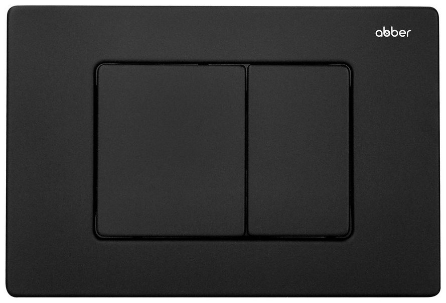 Унитаз Abber Rechteck AC1201MB с инсталляцией черный