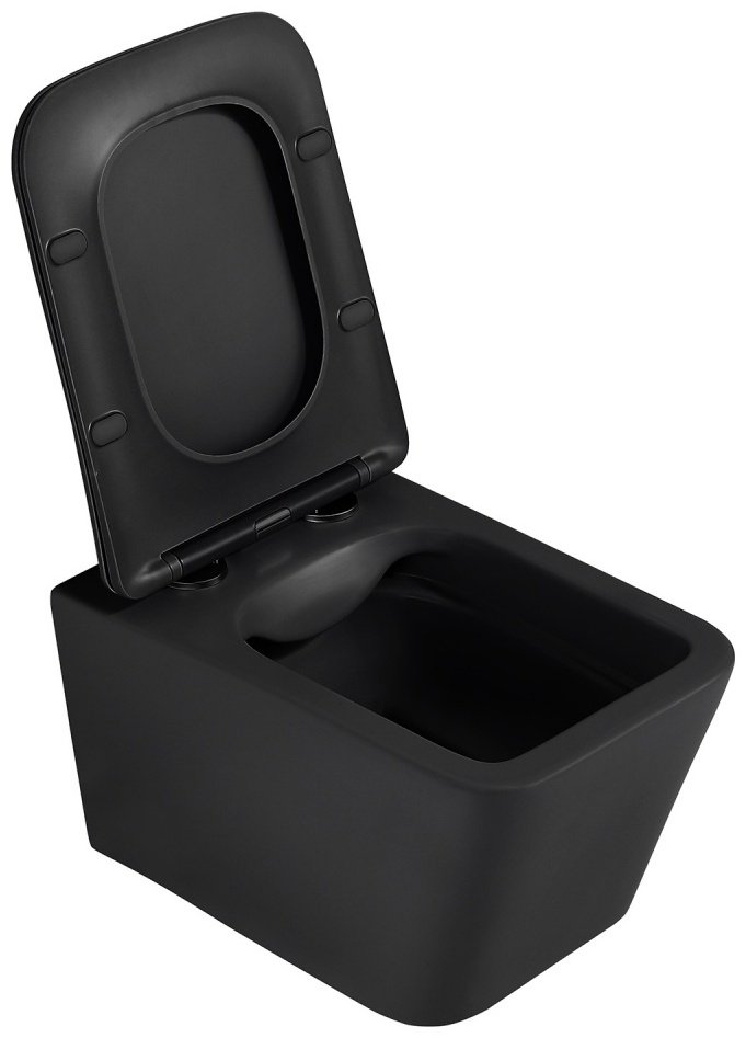 Унитаз Abber Rechteck AC1201MB черный купить,143700