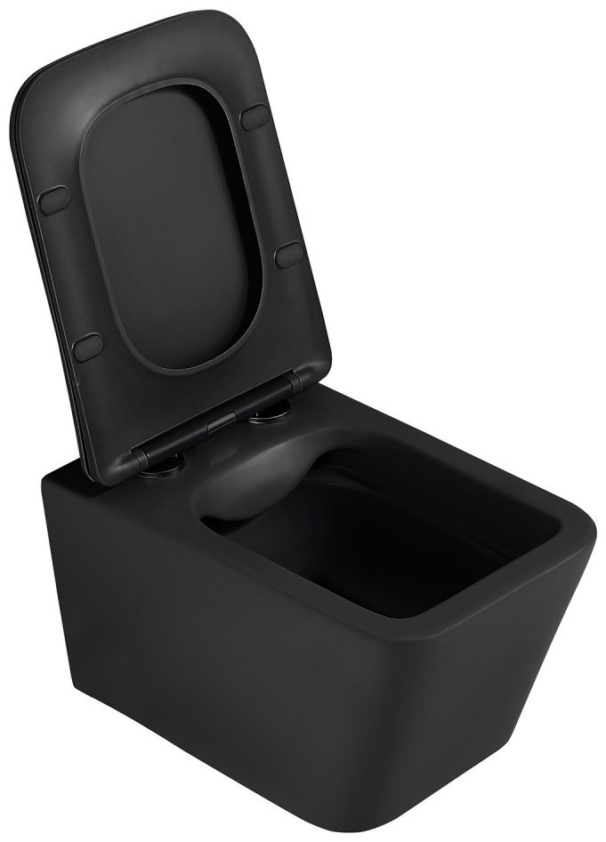 Унитаз Abber Rechteck AC1201MB с инсталляцией черный купить,271600