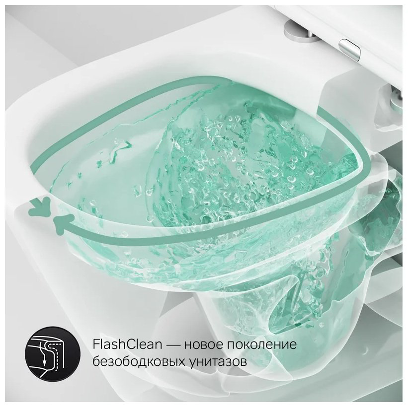 Унитаз AM.PM C741701SC Sense FlashClean белый купить,NaN
