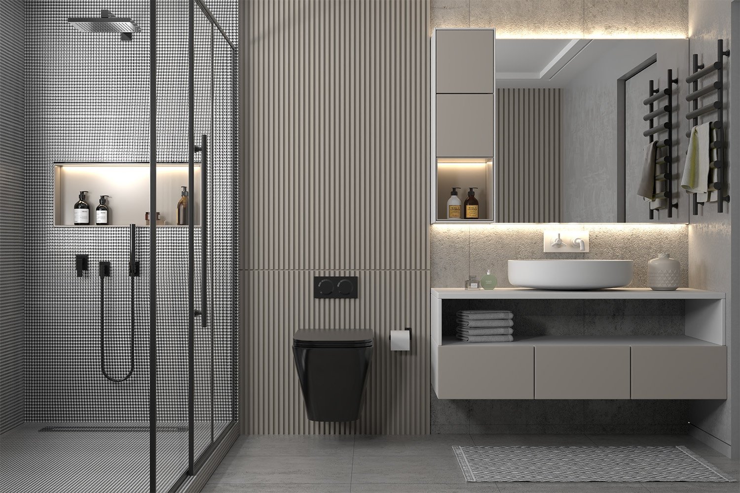 Унитаз Abber Rechteck AC1201MB черный купить,143700