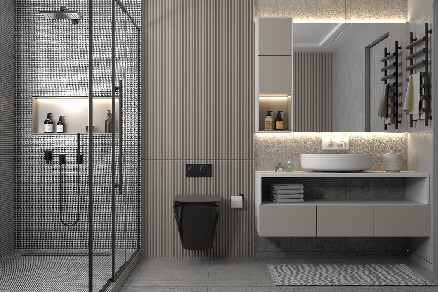 Унитаз Abber Rechteck AC1201MB черный купить,143700