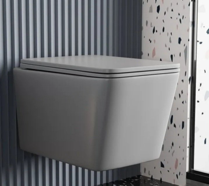 Унитаз Abber Rechteck AC1201MG серый купить,251100