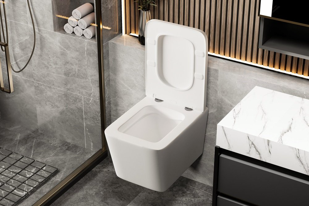 Унитаз Abber Rechteck AC1201MW белый купить,158070