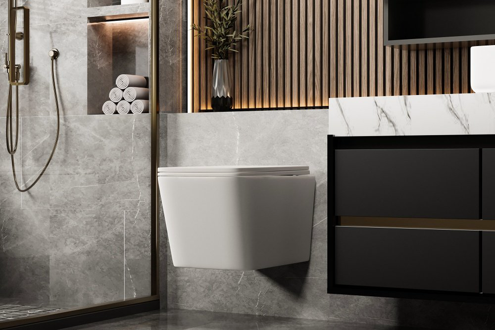 Унитаз Abber Rechteck AC1201MW белый купить,158070
