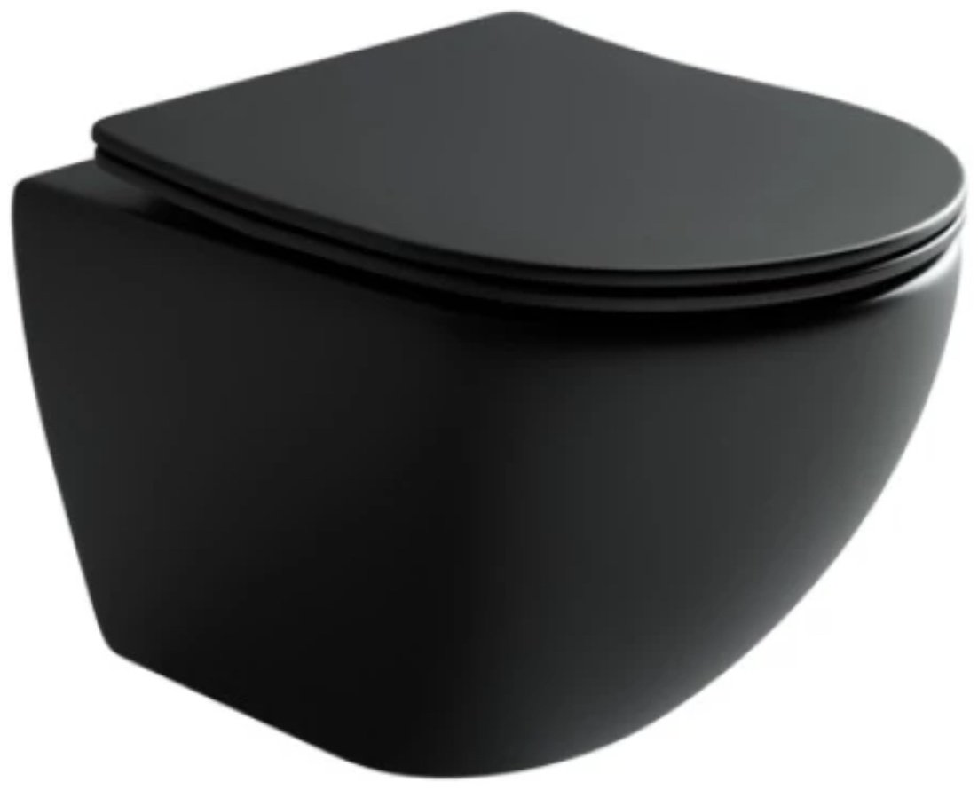 Унитаз Ceramicanova Metropol Rimless CN4002MB черный купить,387510