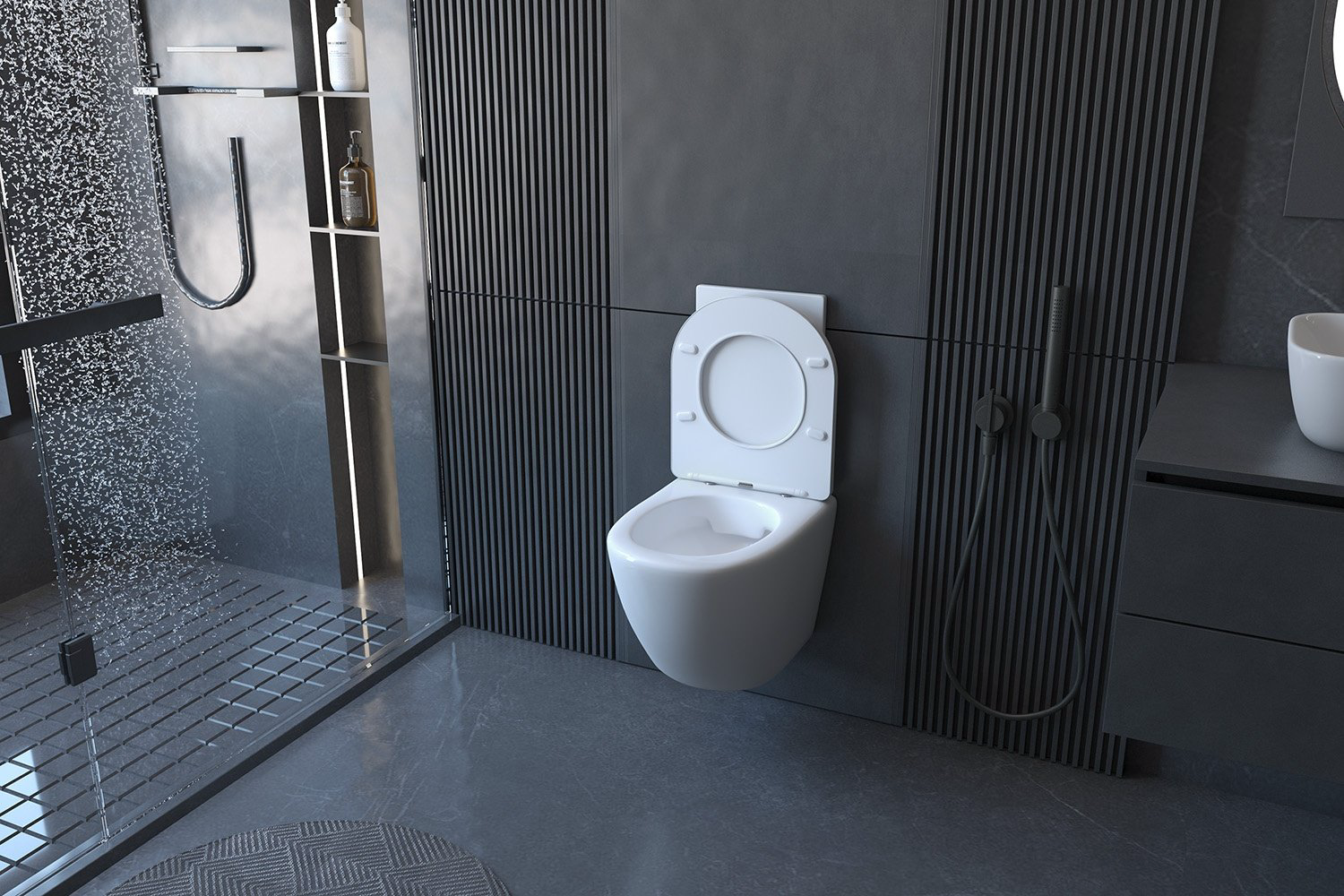 Унитаз Abber AC1100 белый купить,97240