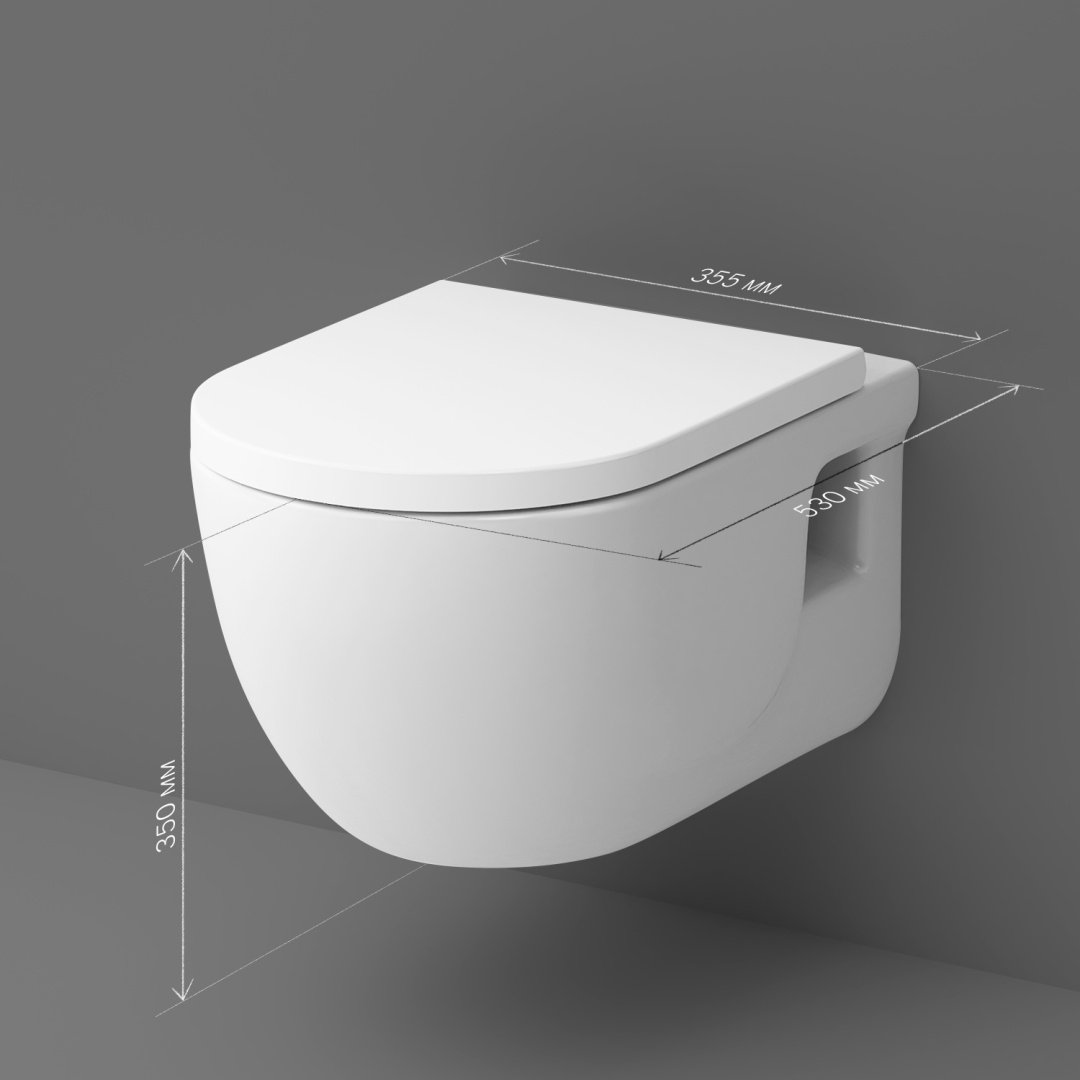 Унитаз AM.PM C801701SC белый купить,NaN
