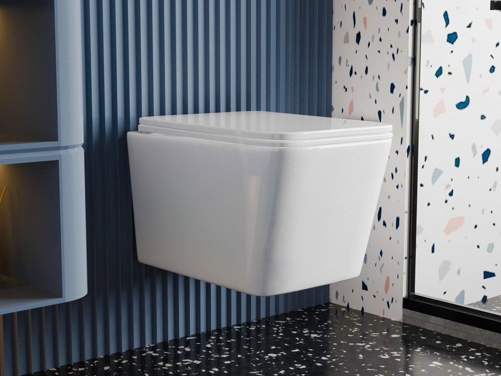 Унитаз Abber Rechteck AC1201T белый купить,137310