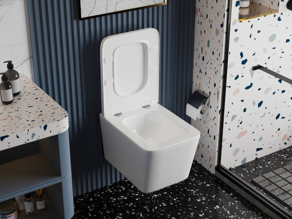 Унитаз Abber Rechteck AC1201T белый купить,137310