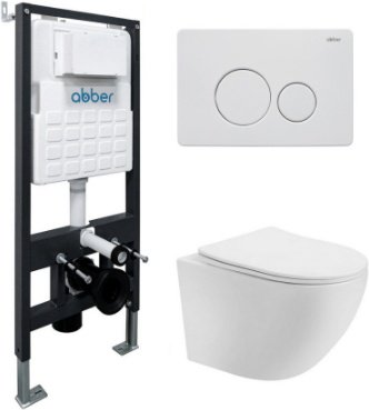 Унитаз Abber AC1100T белый