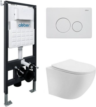 Унитаз Abber AC1100T белый купить,214400