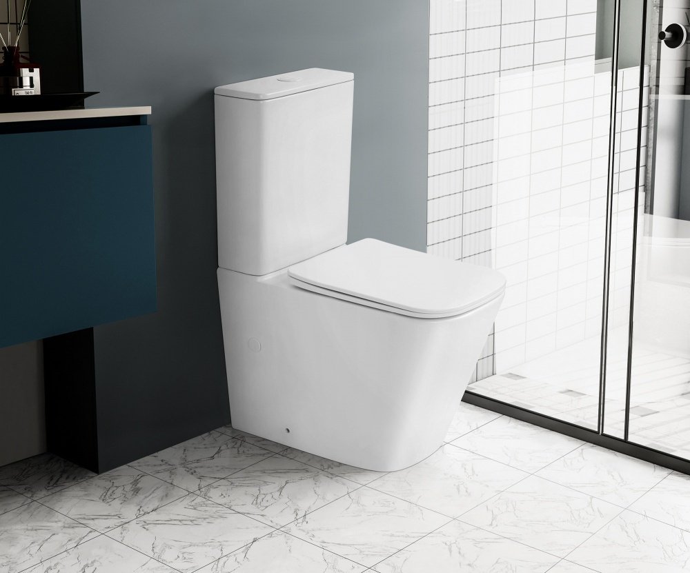 Abber унитаз Rechteck AC1210TMW, керамика купить,0
