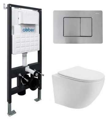 Унитаз Abber AC1100T белый купить,206400