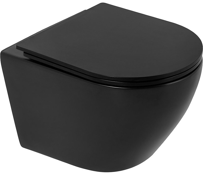Унитаз BelBagno BB062CHR-MB черный купить,NaN
