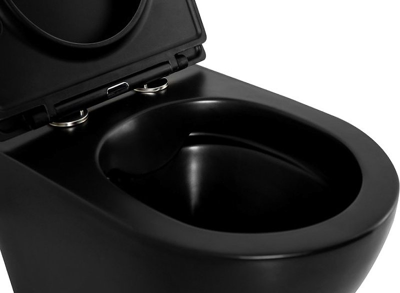 Унитаз BelBagno BB062CHR-MB черный купить,NaN