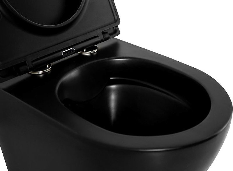 Унитаз BelBagno BB062CHR-MB черный купить,NaN