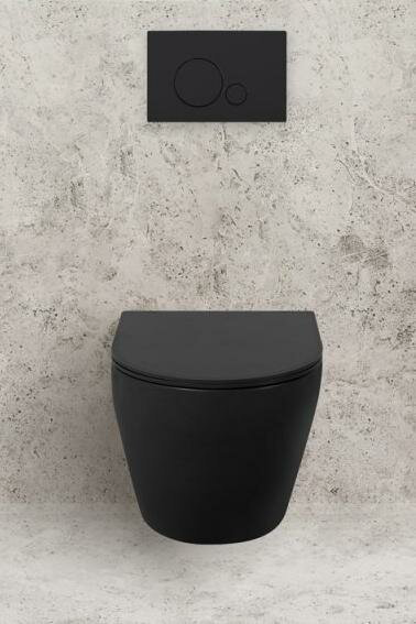 Унитаз BelBagno BB062CHR-MB черный купить,NaN