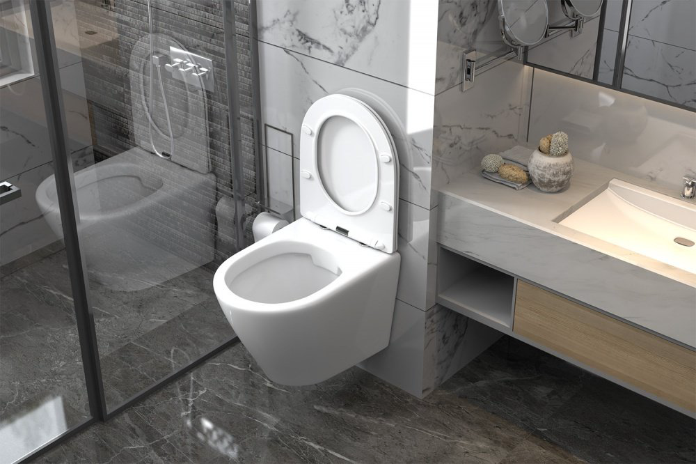 Унитаз Abber AC1102 белый купить,82390